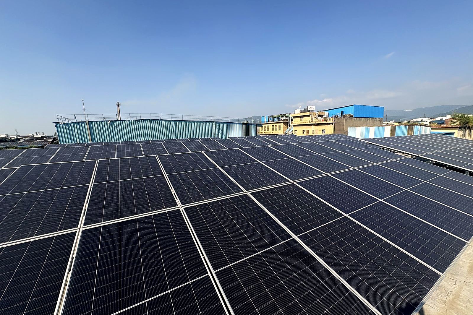 Rooftop solar panels